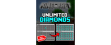 Logo Minecraft Unlimited Diamonds